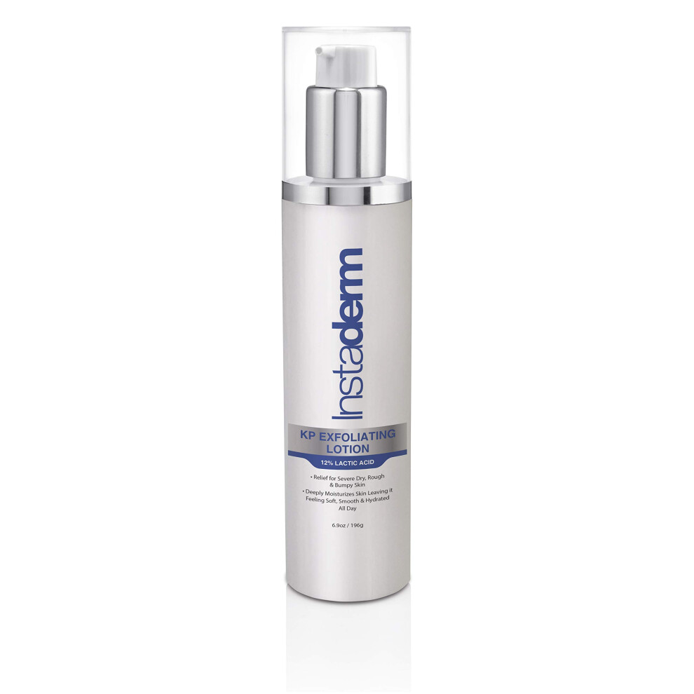 Instaderm Kp Exfoliating Body Lotion- Keratosis Pilaris Smoothing Moisturizing Treatment For Rough, Dry, Flakey & Bumpy Skin Conditions With Lactic Acid, Aha.