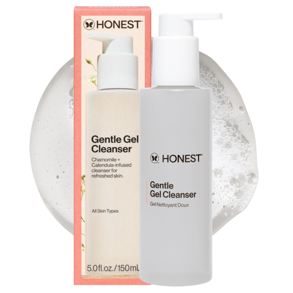 Honest Beauty Gentle Gel Cleanser With Chamomile & Calendula Extracts | Sulfate Free, Paraben Free | 5.0 Fl. Oz.