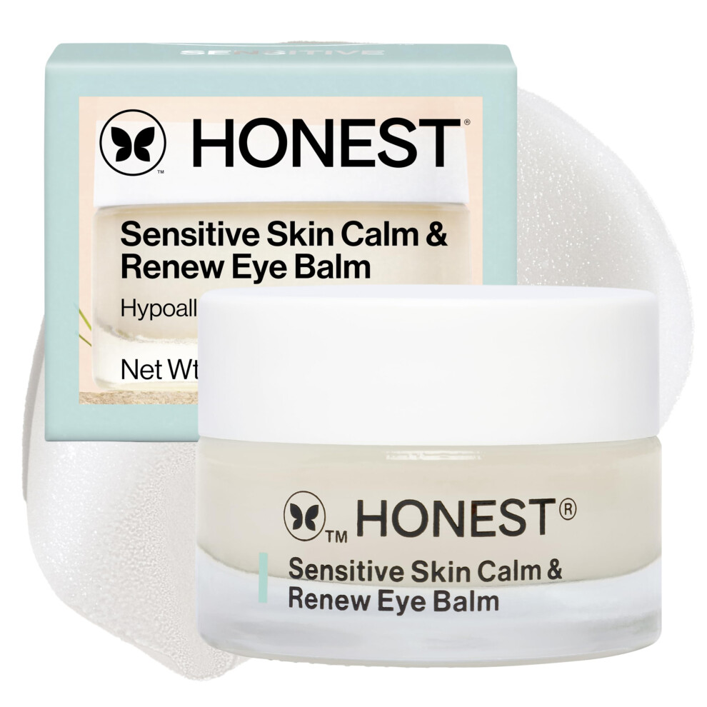 Honest Beauty Calm + Renew Anti-Aging Melting Eye Balm For Sensitive + Dry Skin | Shea Butter, Argan Oil, + Aloe | Ewg Verified, Vegan + Cruelty Free