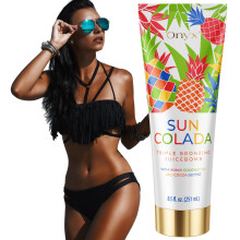 Onyx Suncolada Tanning Accelerator | Sunbed & Outdoor Lotion for Deep Tan | Smooth Streak-Free Finish | Hydrating Sunbed Cream for Golden Skin |