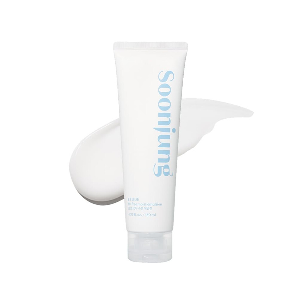 Etude Soonjung 10 Free Moist Emulsion 4.39 Fl. Oz (130Ml) 23Ad | Hypoallergenic Non-Irritating Hydrating Emulsion For Skin Damage Care And Relaxation