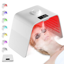 Cozion LED Light Therapy Device, 7 Color Photon PDT Professional LED Red Light Therapy Mask Light Face Mask with Near Infrared Light Facial Beauty