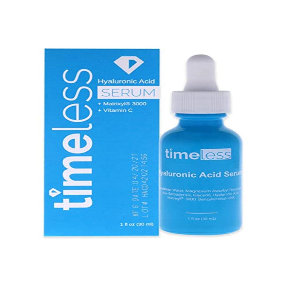 Timeless Skin Care Timeless Hyaluronic Acid Vitamin C Serum For Unisex 1 Oz Serum