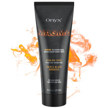 Onyx Magma Tingle Sunbed Cream | Advanced Bronzer for Ultra Dark Tan | Indoor & Outdoor Tanning Lotion with Intense Warming Effect | Hydrating