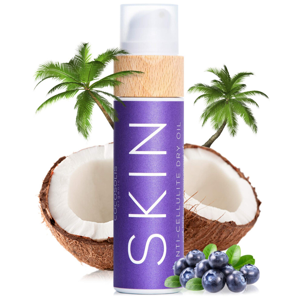 Cocosolis Anti Cellulite - Organic Dry Oil For Orange Peel - Tightens, Refreshes And Revitalises The Skin - Nourishing Oil For Massage (110)