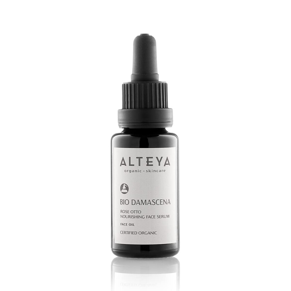 Alteya Organic Nourishing Face Serum 20 Ml - Usda Certified Organic Pure Natural Bio Face Serum Based On Therapeutic Grade Bulgarian Rose Essential