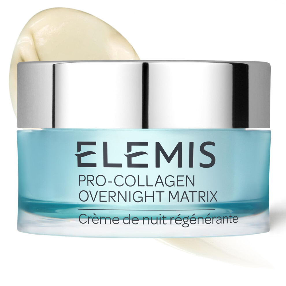 ELEMIS Pro-Collagen Overnight Matrix, Pro-Collagen Night Cream with Drone Peptide Technology to Smooth, Firm and Replenish, Anti-Wrinkle Face Cream to