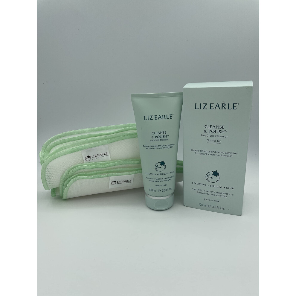 Liz Earle Cleanse & Polish Starter Kit (100ml + 2 Muslin Cloths)