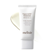Melixir Vegan Airfit? Sunscreen SPF 50+ PA++++, Korean Face Sun Lotion, Moisturizing Daily Protection for Sensitive Skin, No White Cast, Lightweight,