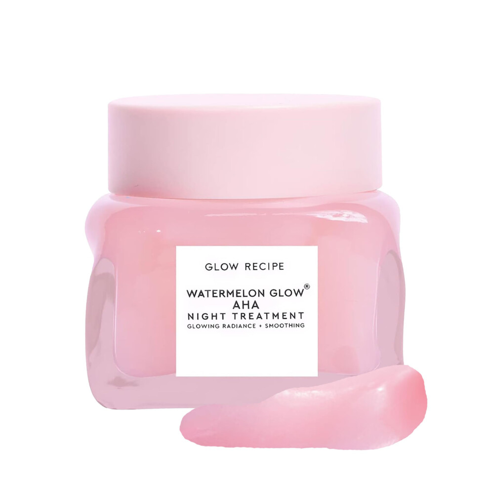 Glow Recipe Watermelon Glow Sleeping Mask - Exfoliating, Anti-Aging + Brightening Overnight Face Mask With Aha, Hyaluronic Acid + Pumpkin Seed Extract