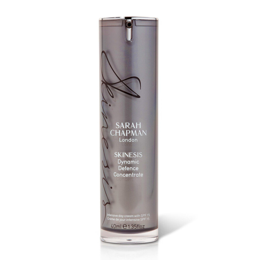 Sarah Chapman Skinesis Cream Dynamic Defence Concentrate Moisturiser Spf 15 - Anti Ageing Intensive Face Moisturiser - 40Ml Day For Brighter And More