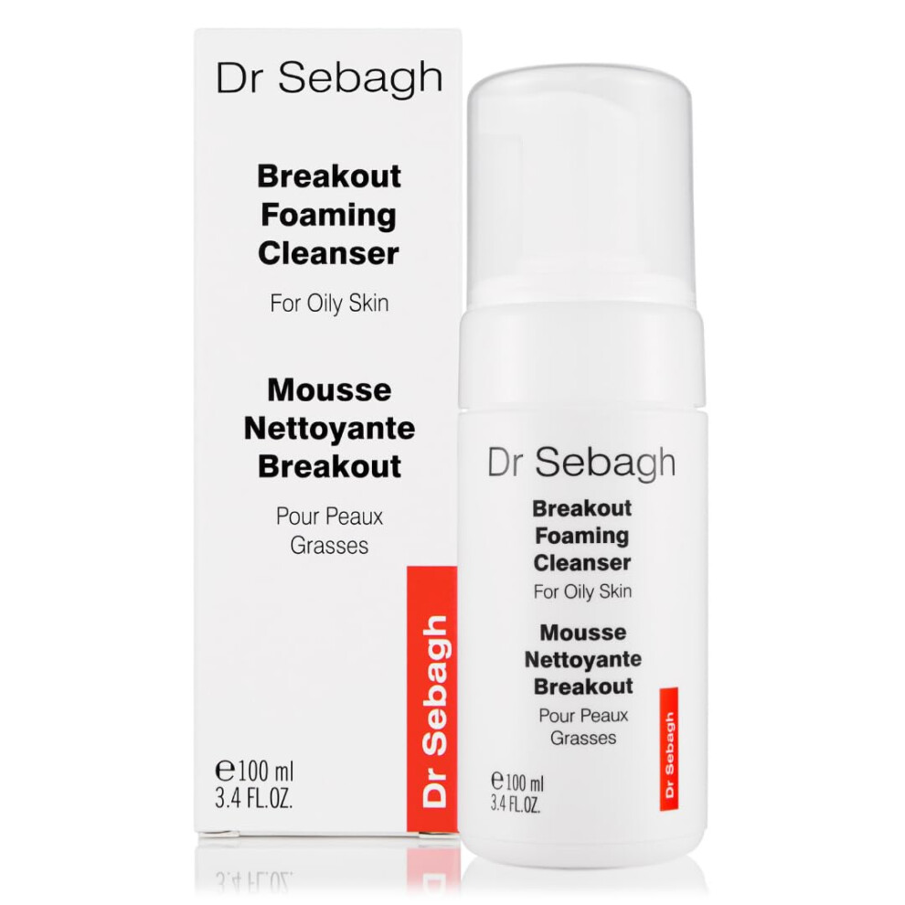 Dr Sebagh Breakout Foaming Cleanser - (100 Ml) Clears Blemishes & Breakouts | Purifies Skin & Reduces Irritation | Controls Oil & Removes Makeup, Dirt