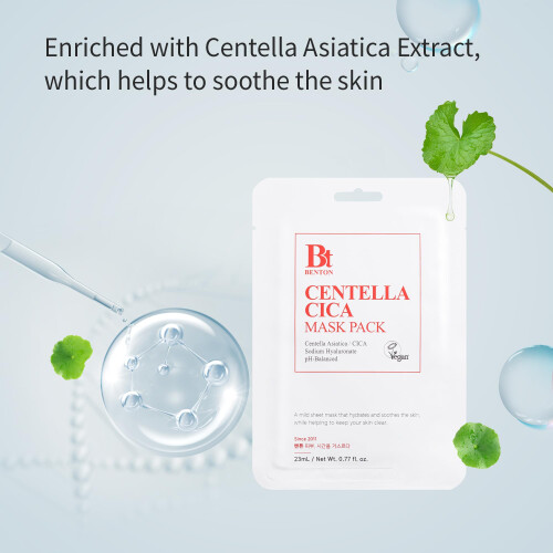 BENTON Goodbye redness centella mask pack Pack of 10 1