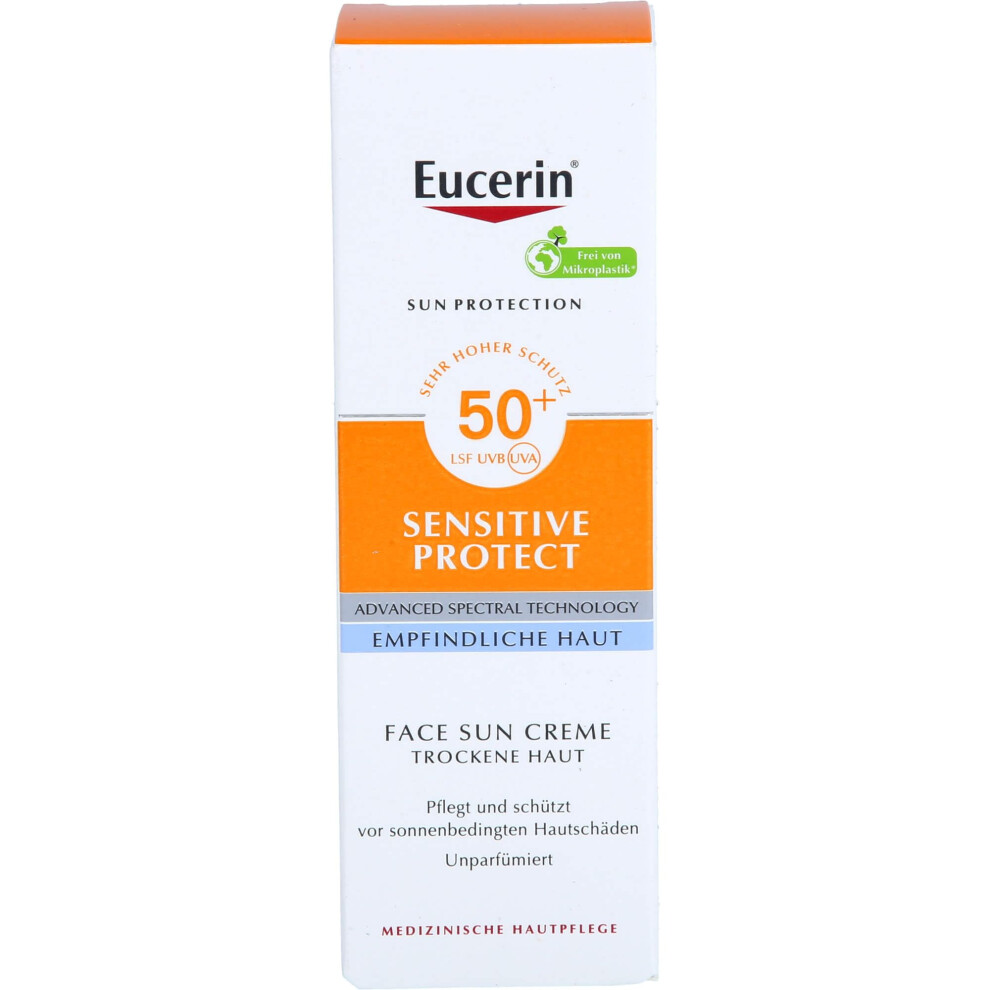 Eucerin Sensitive Protect Face Sun Creme LSF 50+, 50 ml Cream
