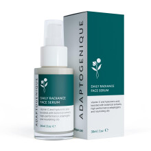 Adaptogenique Daily Radiance Face Serum with Vitamin C & Hyaluronic Acid | Hydrates, Brightens & Fights Aging, Protects from Sun Damage | With