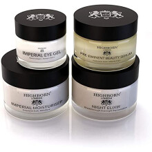 HighBorn London Four Phase Day & Night Collection - Anti Aging Skincare Set for Women w/Beauty Serum, Eye Gel, Imperial Moisturiser & Night Elixir