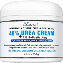Urea Cream 40% Plus Salicylic Acid 4.6 oz, Callus Remover Hand Cream Foot Cream For Dry Cracked Feet, Hands, Heels, Elbows.