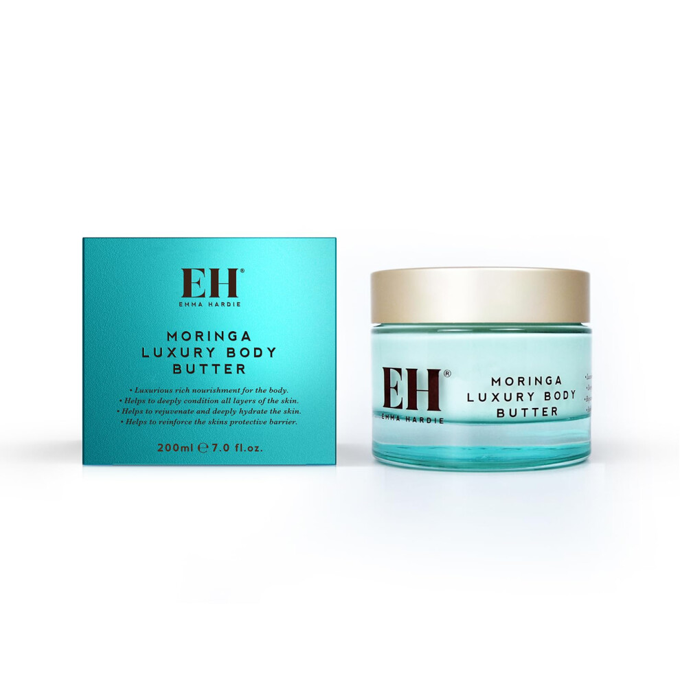 Emma Hardie 200ml Moringa Luxury Body Butter, Rich Nourishment for the Body that Helps To Reinforce The Skin's Protective Barrier, Rejuvenate and