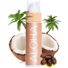 COCOSOLIS Aloha Tanning Accelerator with Vitamin E, Cocoa Butter - Organic Tanning Oil & Body Lotion with 6 Precious Oils (110)