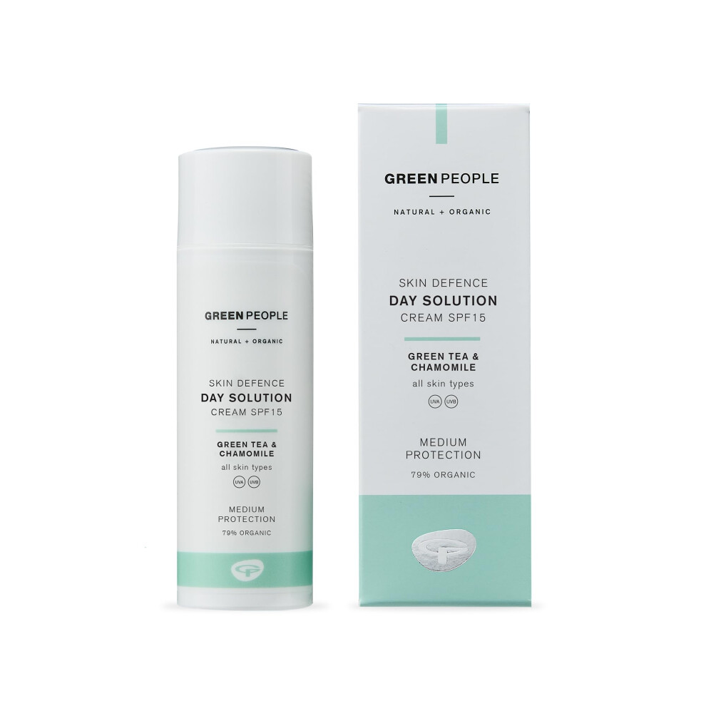 Greenpeople Green/Cream People - Organic Facial Spf15 Moisturiser - Balancing Day For Combination & Oily Skin - Paraben & Alcohol Free - Cruelty Free & Vegan,