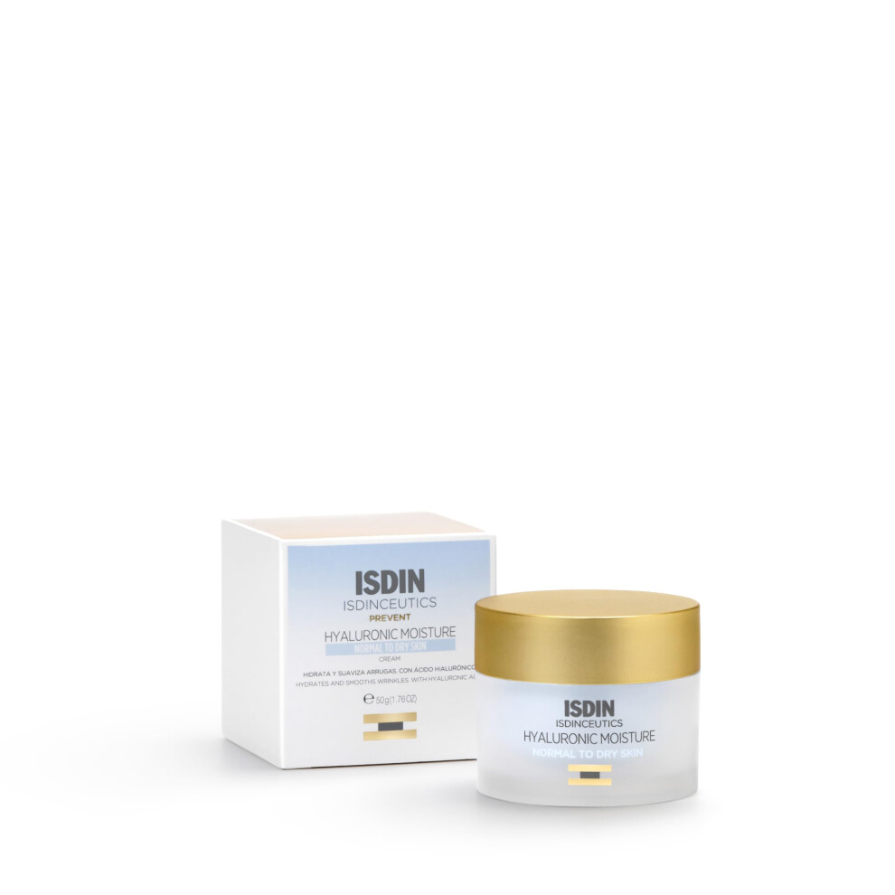 Isdin Cream Isdinceutics Hyaluronic Moisture (Normal/Dry Skin) 50Ml | Lightweight Hyaluronic Acid Facial For Normal To Dry Skin