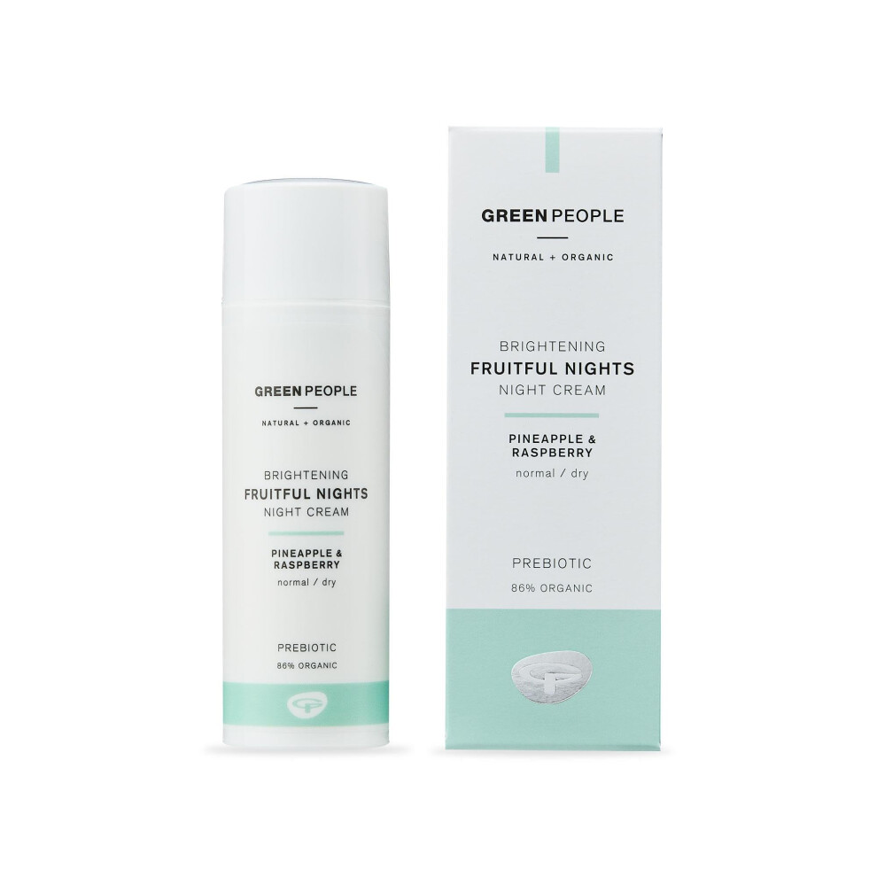 Greenpeople Green/Cream People - Fruitful Nights Night - With Rosehip For Dry, Normal & Combination Skin - Paraben & Alcohol Free - Cruelty Free & Vegan, 50Ml