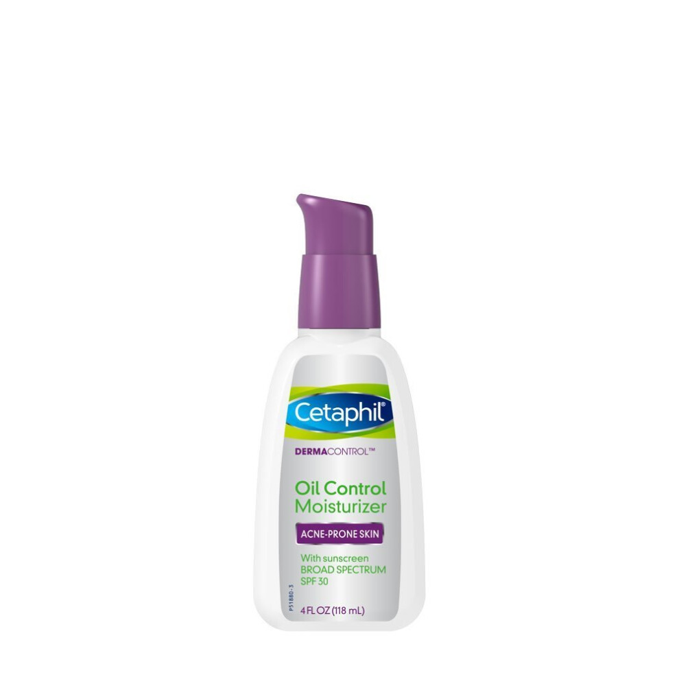 Cetaphil Dermacontrol Facial Moisturizer for Acne-Prone Skin with Suncreen SPF 30, 4 Fluid (Packaging May Vary) Ounce
