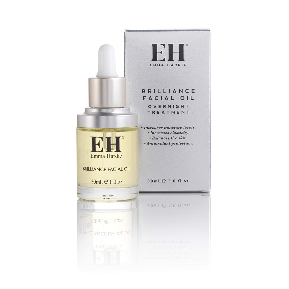 Emma Hardie 30ml Brilliance Facial Oil with Botanical Extract Blend, Use to Hydrate & Revitalise Skin, Promote Glow & Youthful Look & Reduce Wrinkle,