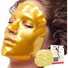 50 x New Infinitive Beauty Crystal 24K Gold Powder Gel Collagen Face Mask Masks Sheet Patch, Anti Ageing Aging, Skincare