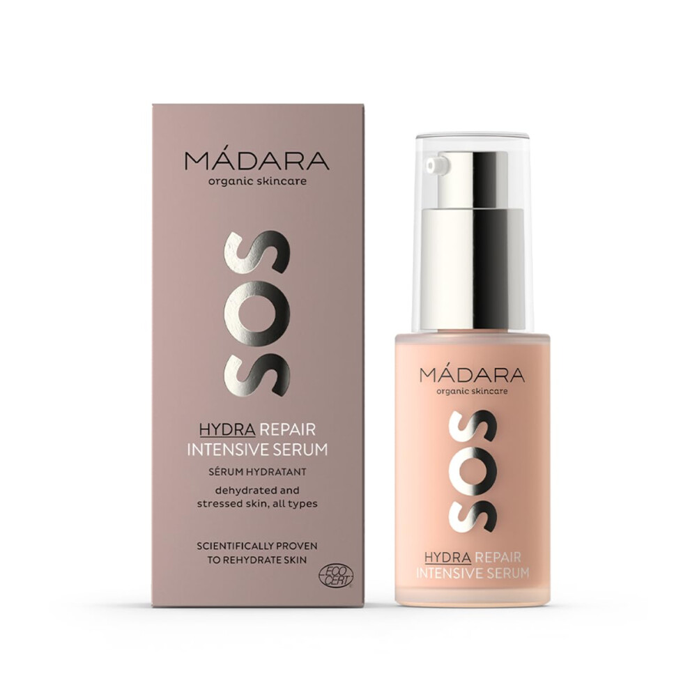 Madara Organic Skin Care Sos Hydra Repair Intensive Serum ? 30Ml | Deep Hydration For Stressed & Dry Skin