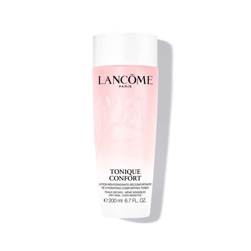 Lanc?me Tonique Confort Re-Hydrating Toner - Soothing & Hydrating Facial Toner for Stressed Skin, with Rose Water, Hyaluronic Acid & Squalane, 200ml
