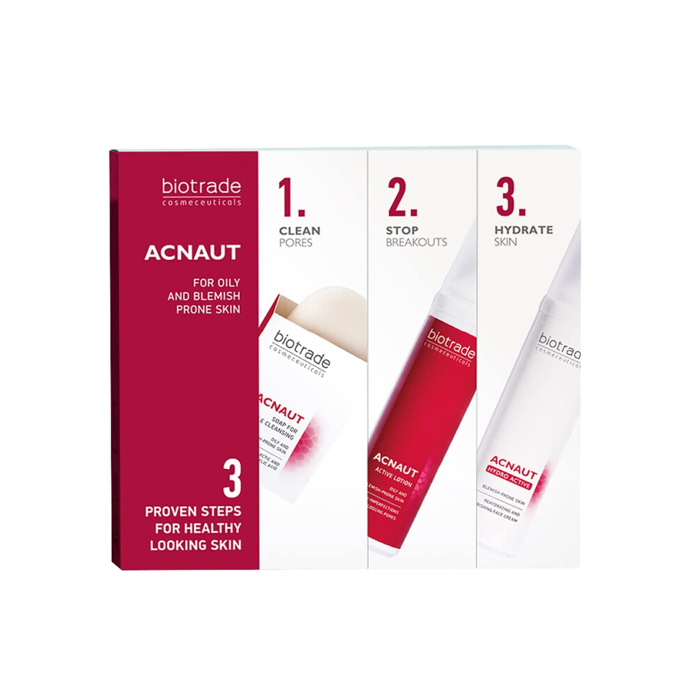 Biotrade Acne Out 3 Easy Steps Anti Blemishes For Healthy Skin, Suitable For Blemishes, Marks And Breakouts, Regulates Oiliness By Biotrade