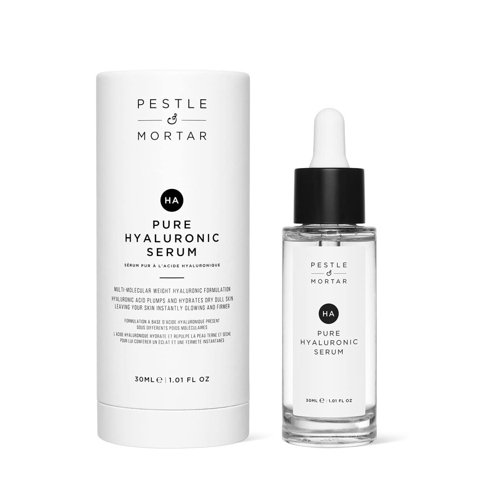 Pestle & Mortar 2% Pure Hyaluronic Acid Serum For Face With Vitamin B5, Super-Hydrating, Anti Ageing, Instantly Plumps-Up The Skin, Reduces Fine Lines