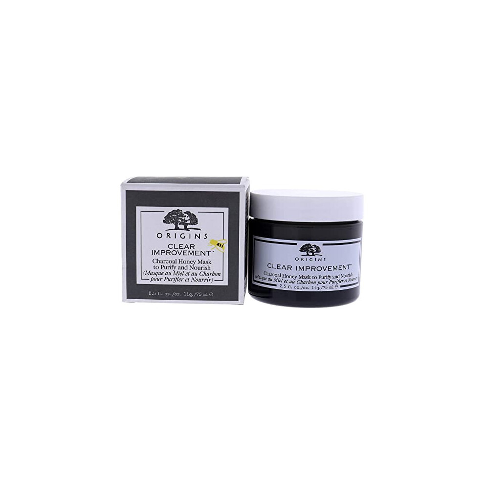 Origins Clear Improvement Charcoal Honey Mask to Purify and Nourish For Unisex 2.5 oz Mask