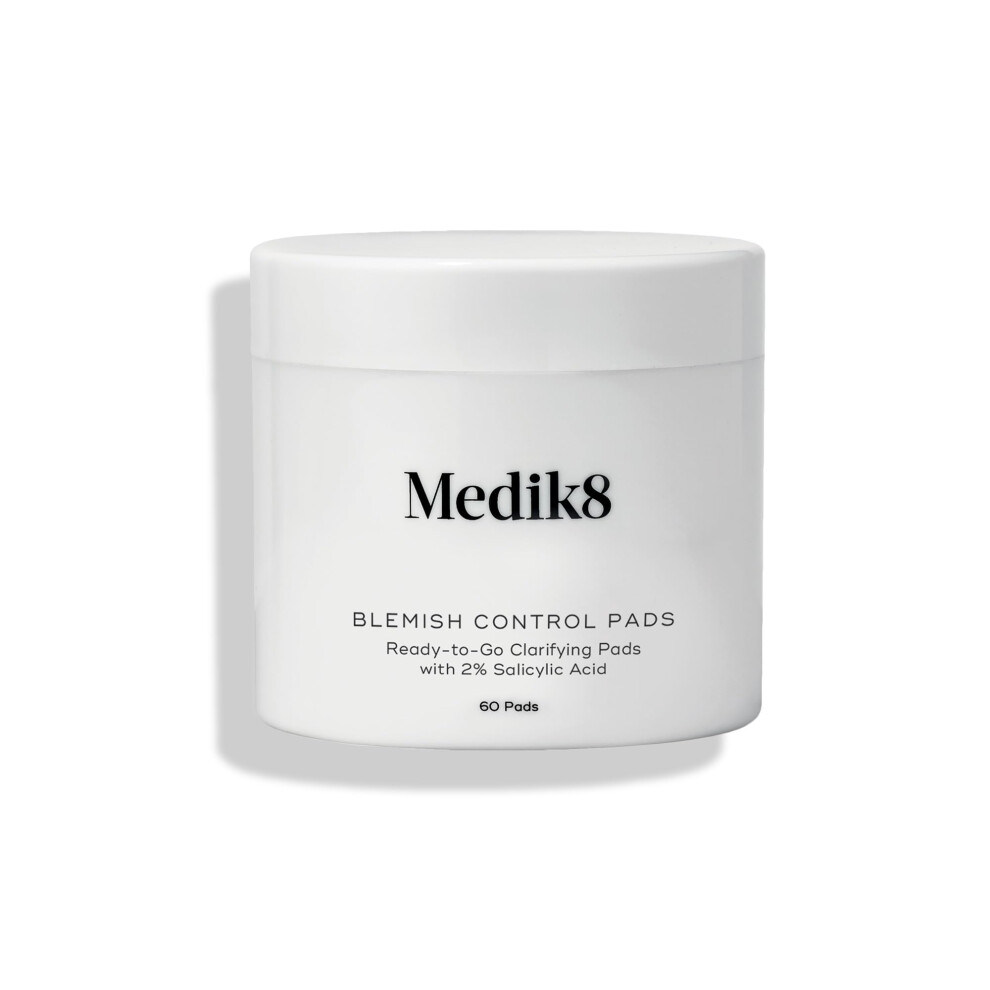 Medik8 Blemish Control Pads - Ready-to-Go Clarifying Pads with 2% Salicylic Acid & Glycerin - 60 Pads