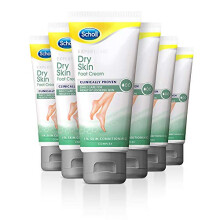 Scholl ExpertCare Dry Skin Foot Cream 75ml x 6 - Daily Care Foot Cream for Dry or Normal Skin - Contains Allantoin, Lactic Acid, and Scholl's Special