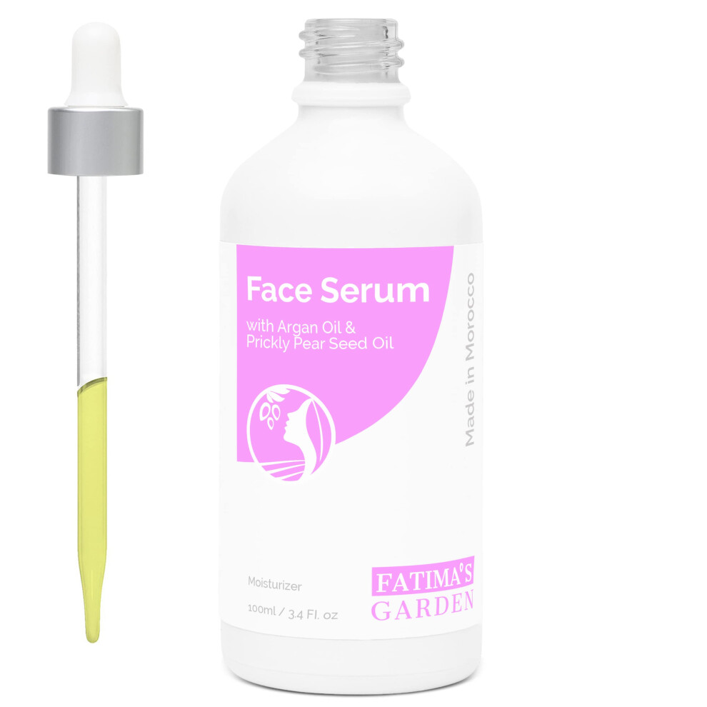 Fatima's Garden Gold Face Serum - With Argan & Prickly Pear, Anti-Aging, 100Ml
