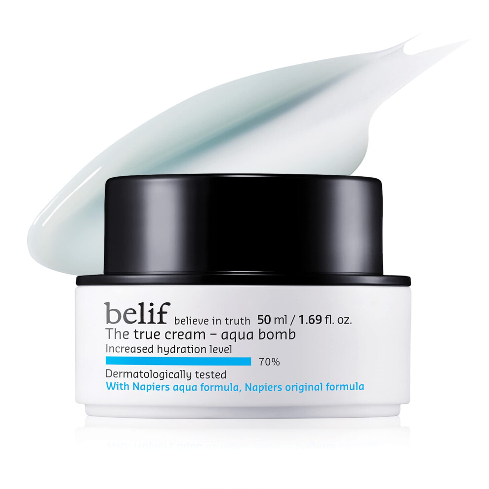 Belif Cream The True Aqua Bomb 50 Ml Moisturising For Combination With Oily Skin Face Hydration, Clean Beauty