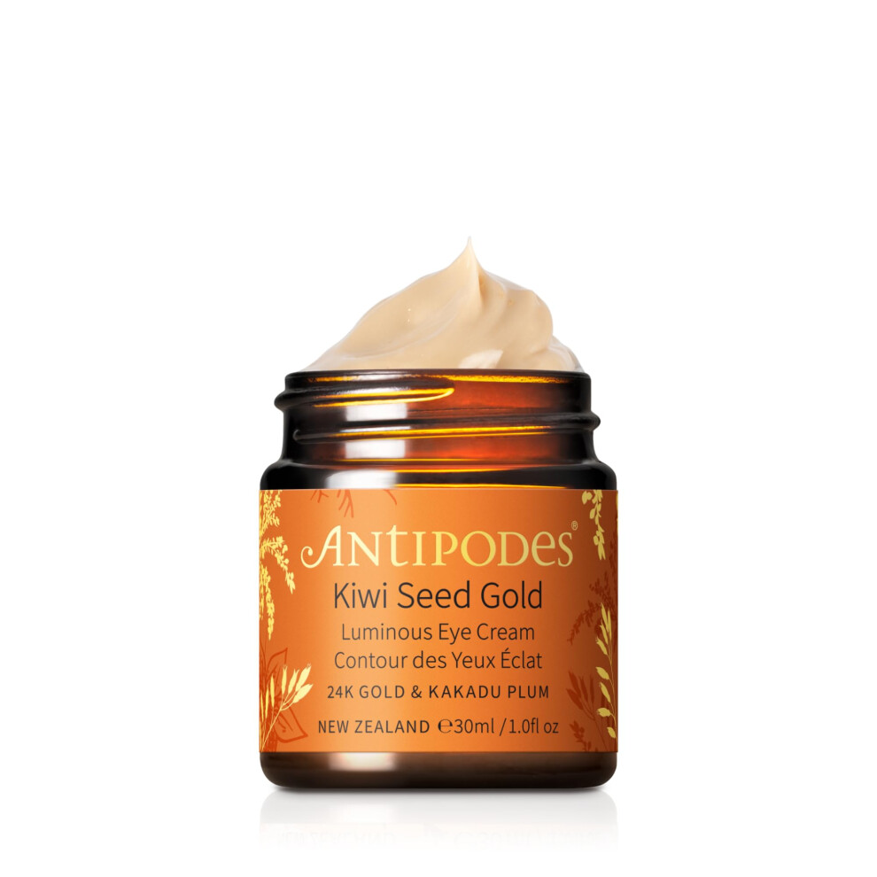 Antipodes , Kiwi Seed Oil Eye Cream 100 Natural Crueltyfree Vegan Fragrancefree And Antiageing, 30Ml