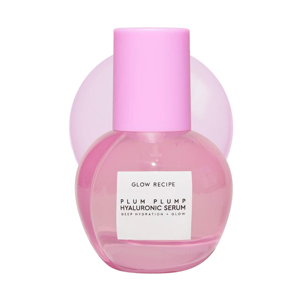 Glow Recipe Plum Plump Hyaluronic Acid Skin Care Serum - Hydrating Skincare + Face Serum for Women & Men with Antioxidant Plum + Vitamin B5 to Repair