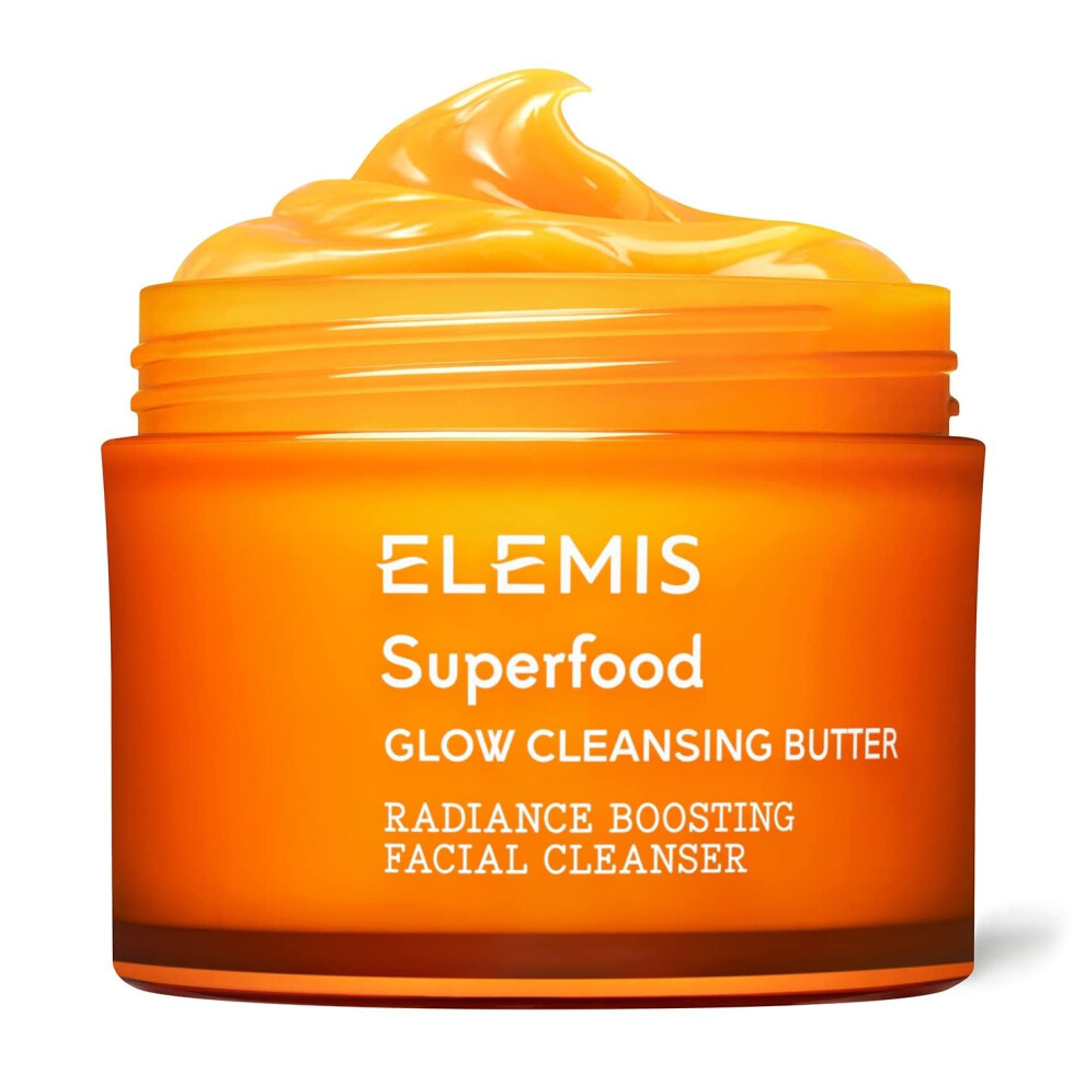 ELEMIS Superfood Hydrating Cleanser Butter - a Radiance Boosting Facial Cleansing Balm to Brighten & Nourish Skin, Gentle Cleanse, Glowy Cleanse 200g