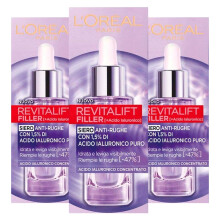 L'Or?al Paris Revitalift Filler Anti-Wrinkle Facial Serum Formula with 1.5% Pure Hyaluronic Acid Concentrated to Smoothing Moisturising Firming