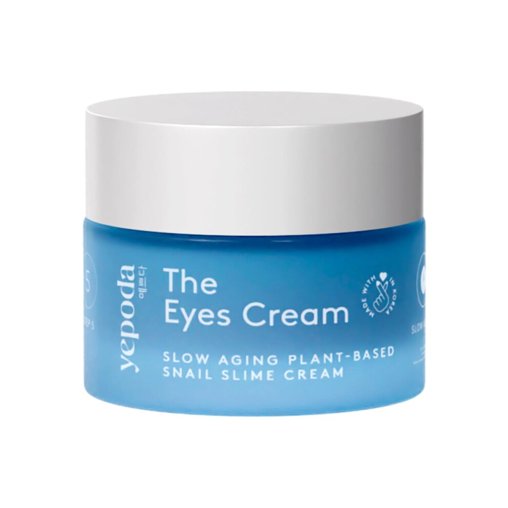 Yepoda - The Eyes Cream - Slow Aging Eye Cream With Plant-Based Snail Slime Alternative, Korean Skincare (15 Ml)