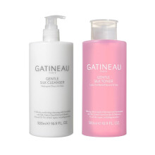 Gatineau - Gentle Silk Cleanser and Facial Toner Duo Set, for Hydrated and Smooth Skin, for All Skin Types, (2 x 500ml)