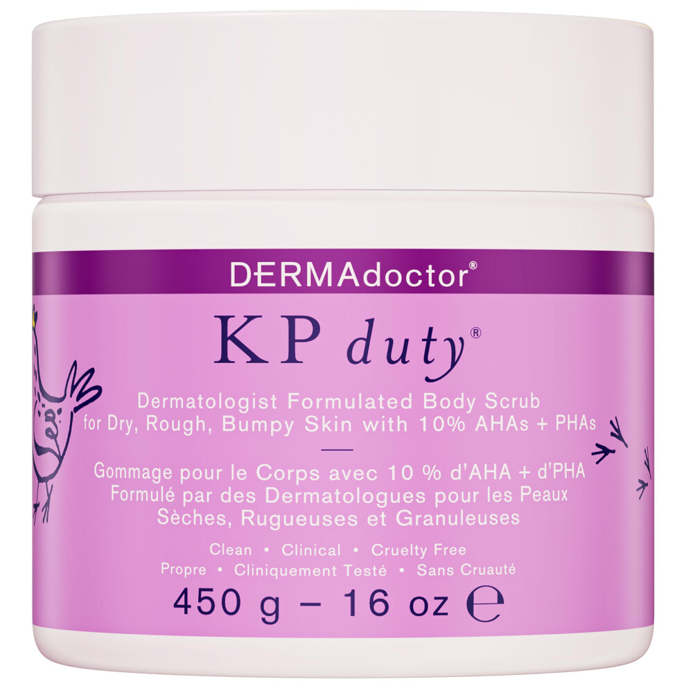Dermadoctor Kp Bump Eraser Body Scrub Dermatologist Formulated Exfoliant | Keratosis Pilaris Treatment For Dry And Bumpy Skin 10% Ahas + Phas - 450