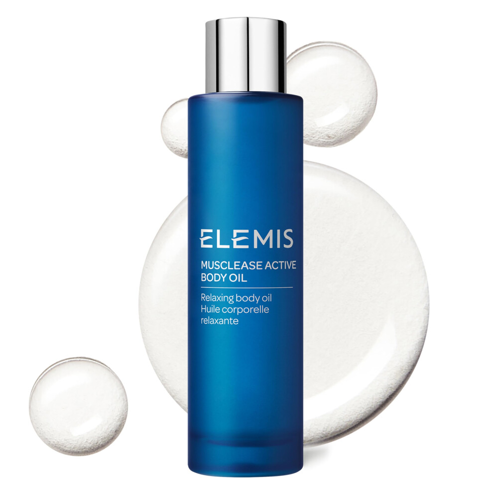 ELEMIS Musclease Active Body Oil, Relaxing Body Oil Infused with a Powerful Blend of Extracts to Relieve, Recharge and Soothe, Calming Lotion with