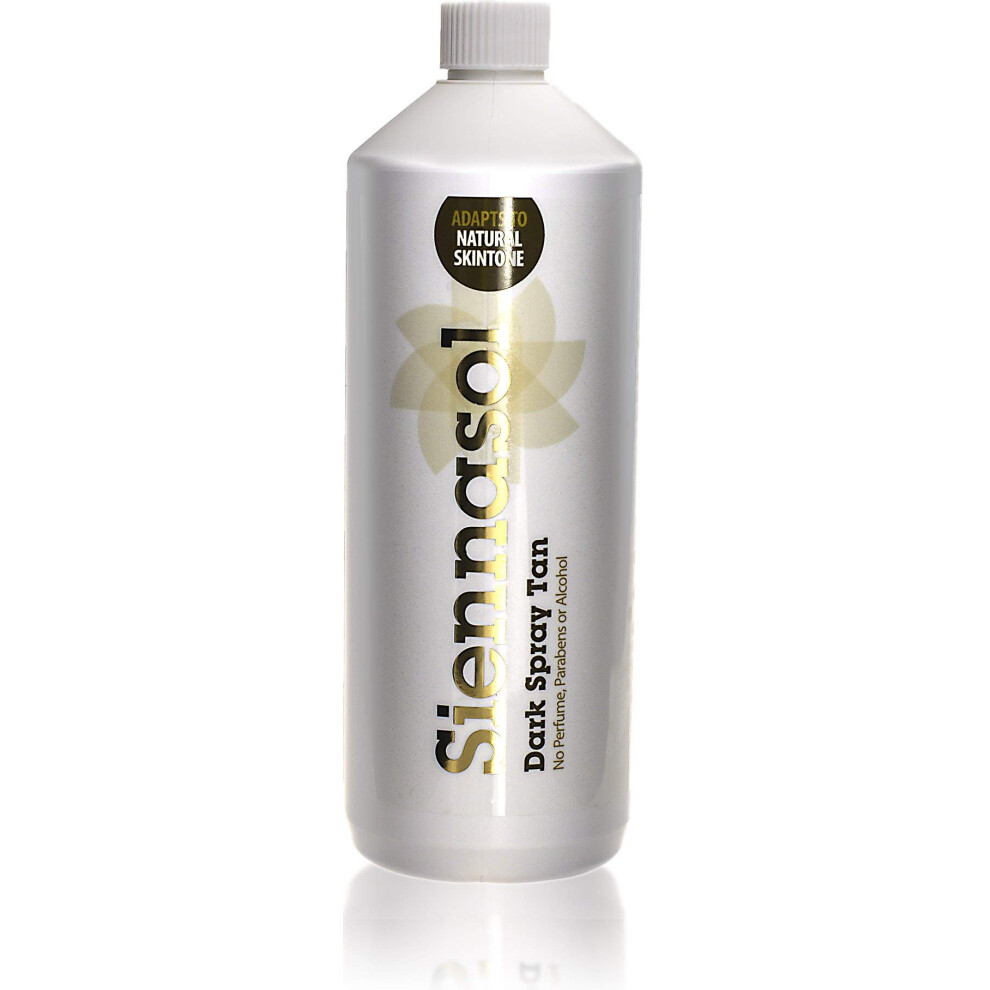 Funkypumpkin Dark Siennasol Spray Tan Solution - 1 Litre - 12% Dha - No Phthalates Or Parabens