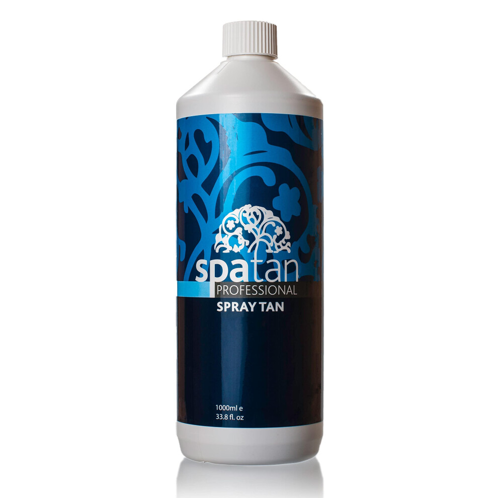 Funkypumpkin Spatan Spray Tan Solution - 1 Litre; Natural Shade; Fragrance-Free With Organic Dha; Alcohol, Perfume & Paraben-Free; Quick-Dry Formula For