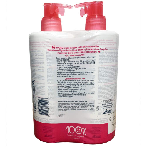 Topicrem Ultra-Moisturizing Body Milk 2 x 500ml 1