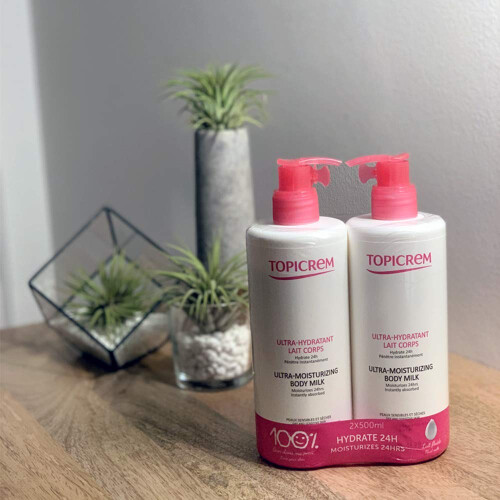 Topicrem Ultra-Moisturizing Body Milk 2 x 500ml 2